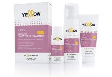 Alfaparf KERATIN SMOOTHING YELLOW LISS zestaw do keratynowego prostowania