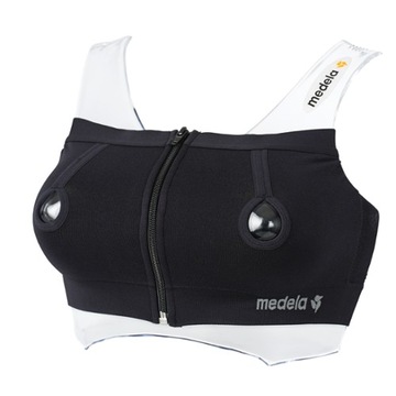 MEDELA CZARNY BIUSTONOSZ EASY EXPRESSION DO ODCIĄGANIA POKARMU rozm. M