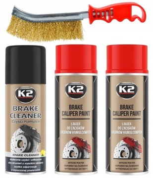 K2 КРАСНАЯ КРАСКА ДЛЯ ТОРМОЗНЫХ СУППОРТОВ 400мл