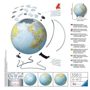 Пазл 540 3D Globe Ravensburger RAP124367