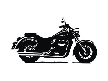 Naklejka na auto MOTOCYKL Chopper motor 16 cm