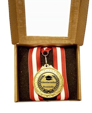 Medal Gratulacje Absolwenta Absolwentki z imieniem personalizacja gratis