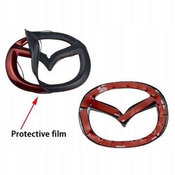 Наклейка с логотипом MAZDA на руль.