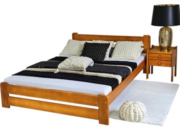 Łóżko sosnowe EUREKA 140x200 OLCHA producen STELAŻ