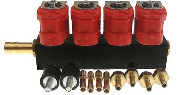 LISTWA WTRYSKOWA VALTEK TYP 30 ORYGINAŁ 4CYL+DYSZE