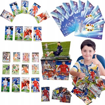 KARTY PIŁKARSKIE KOLEKCJONERSKIE EURO 2024 BOX 288 SZTUK KARTY Z PIŁKARZAMI