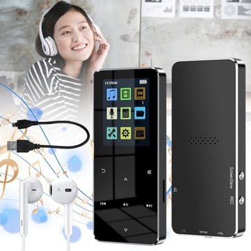 ODTWARZACZ MP3 BLUETOOTH, WBUDOWANY GŁOŚNIK HD, RADIO FM, NAGRYWANIE,E-BOOK