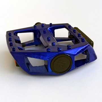 Педали BMX, резьба 1/2 дюйма, ALU, СИНЯЯ платформа.