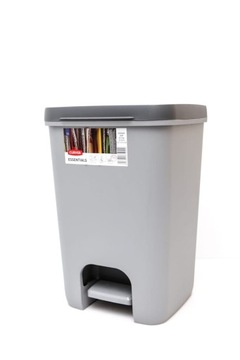 CURVER KOSZ NA ŚMIECI ESSENTIALS 20L SZARY pokrywa