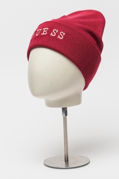 Czapka zimowa beanie Guess AW9251 WOL01 Bordowy roz. L