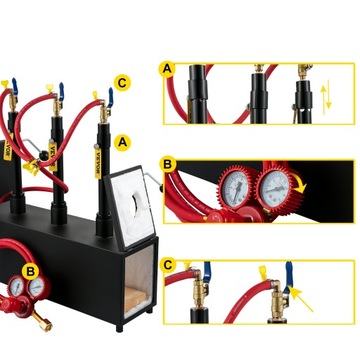Газовая ковочная печь VEVOR 15L, 2 дверцы, 3 горелки