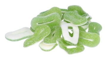 Haribo Sour Jelly Apple 150pcs 1,2 кг Apfelringe German de
