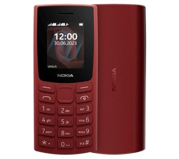 Telefon komórkowy Nokia 105 TA-1557 Dual SIM Radio czerwony