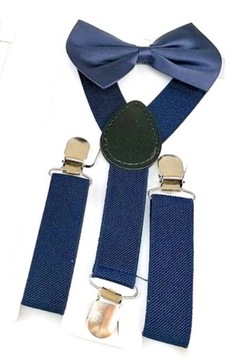 ДЕТСКАЯ РЕГУЛИРУЕМАЯ РЕГУЛЯЦИЯ ДЛЯ МАЛЬЧИКОВ + ГАЛСТУК, ТЕМНО-СИНИЙ