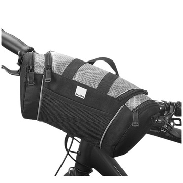 Torba rowerowa na kierownicę SAHOO 5 litrów srebrna