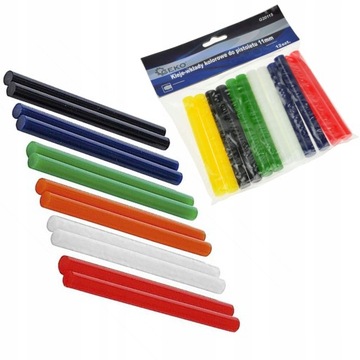 KLEJ NA GORĄCO DO PISTOLETU WKŁADY KOLOROWE 11MM