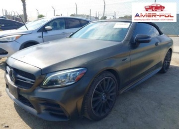 Mercedes Klasa C W205 2019 Mercedes-Benz Klasa C 2019, 3.0L, 4x4, 43 AMG, od ubezpieczalni 3.0 Benzyna