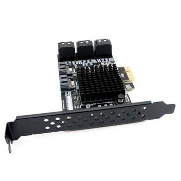 Карта-адаптер для ПК PCIe 1X - 8x SATA 3.0 Serial ATA