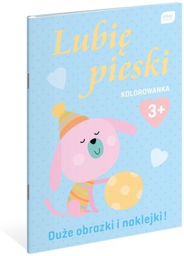 Kolorowanka lubię pieski 3+ z naklejkami INTERDRUK