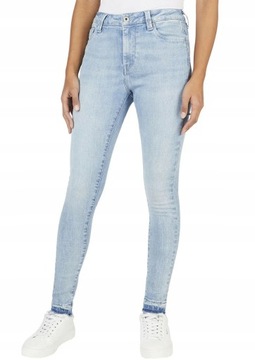 Pepe Jeans NH4 zdm niebieskie spodnie rurki jeans regent 27/30