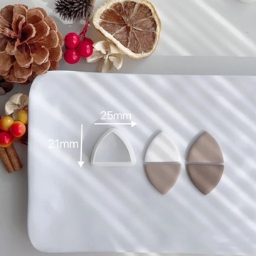 Mini Elemental Cutter Gumdrop Rounded Triangle Moon Rhombus Donut Shape Pol