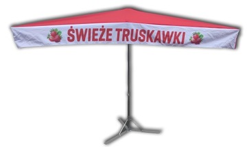 PARASOL 3x2 PARASOLE HANDLOWY OGRODOWY PRODUCENT z nadrukiem