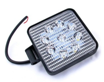 L1 РАБОЧАЯ ЛАМПА 9 светодиодов ГАЛОГЕННАЯ 27Вт 12-24В Прожектор