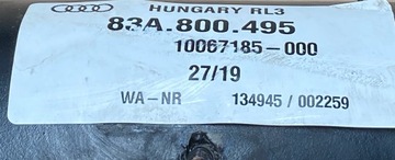 AUDI Q3 83A ZAŘÍZENÍ(HÁK) TÁŽNÝ 83A800495