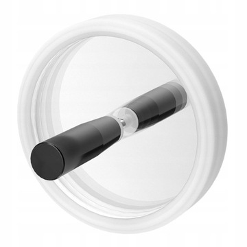 Зажим для чистки пластинок, белая виниловая пластинка диаметром 106 мм.