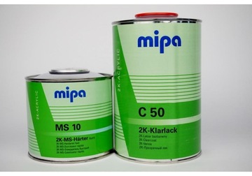 MIPA LAKIER BEZBARWNY C50 1L+UTW MS10 1,5L KPL