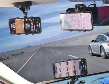 Держатель для телефона на приборной панели - зажим