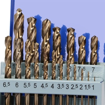 НАБОР СВЕРЛ КОБАЛЬТОВЫХ СВЕРЛ ДЛЯ INOX STEEL PRO METAL