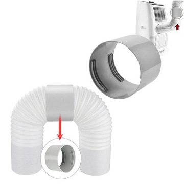 СОЕДИНИТЕЛЬ ВЫХЛОПНОГО ШЛАНГА КОНДИЦИОНЕРА, ДИАМЕТР 130 ММ