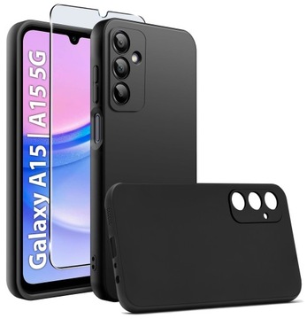 Etui do Samsung Galaxy A15 4G | A15 5G CASE SOFT MATT PLECKI MATOWE + SZKŁO