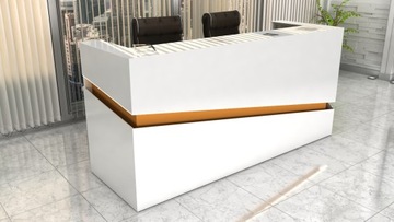 Рецепционная стойка R22 CORIAN 200x70см, с подсветкой
