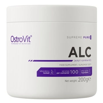 OstroVit ALC 200 g ACETYLO-L-KARNITYNA PAMIĘĆ