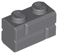 LEGO 98283 Ciemnoszara (DBG) cegła murek brick 1x2 1szt