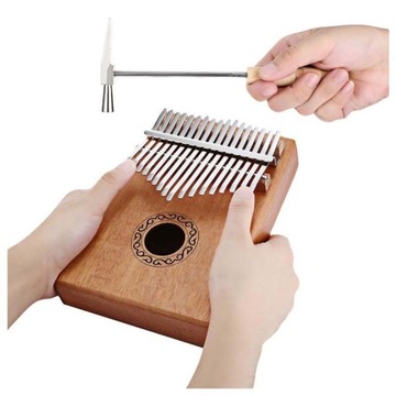 KALIMBA Instrument PIANINO 17 Деревянный декорированный футляр НАБОР АКСЕССУАРОВ