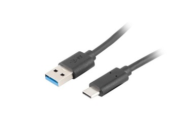 KABEL USB-C(M) - USB-A(M) 3.0 2M CZARNY DATA TRANSFER CABLE USB 3.0 - USB-C
