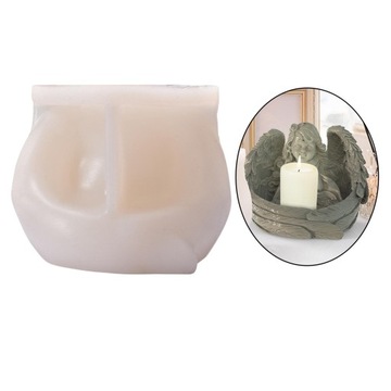 3D Anioł świecznik silikonowy do dekoracji domu