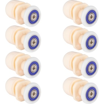 ROLKI MIMOŚRODOWE do kabiny prysznicowej KABI ROLKI KÓŁKA 20 mm ZESTAW 8szt