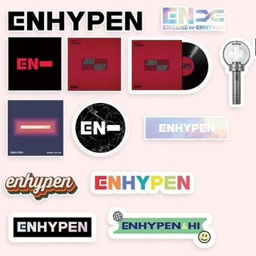 Водонепроницаемые наклейки с персонажами Enhypen Kpop