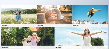 ND-фильтр серый регулируемый ND32-ND512 для DJI Osmo Pocket 3 HD MC Nano X K&F