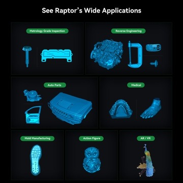 Creality CR-Scan Raptor 3D-сканер синий инфракрасный лазер