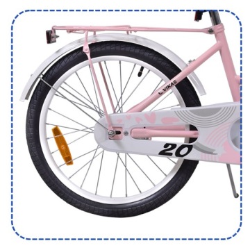 ДЕТСКИЙ ВЕЛОСИПЕД 20 дюймов ДЛЯ ДЕВОЧКИ КОРЗИНА + СВОБОДНАЯ ПОДСТАВКА