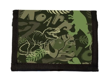 Portfel na rzep DINOZAURY T REX moro DINOSAURS materiałowy