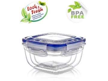 НАБОР ИЗ 3-Х КВАДРАТНЫХ КОНТЕЙНЕРОВ ДЛЯ ПИЩЕВЫХ ПРОДУКТОВ С КРЫШКОЙ