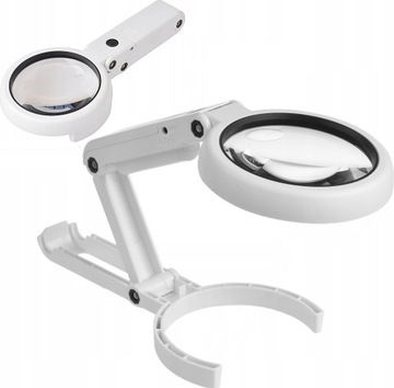 LUPA SZKŁO POWIĘKSZAJĄCE LAMPA LED NA STATYWIE ROZKŁADANA KOSMETYCZNA XL