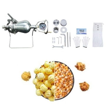 Машина для попкорна в форме тыквы из нержавеющей стали, стиль E