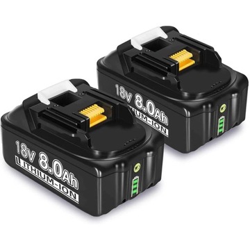 AKUMULATOR BATERIA 8Ah 18V DO MAKITA BL1860B BL1850B BL1840B BL1835 2SZT